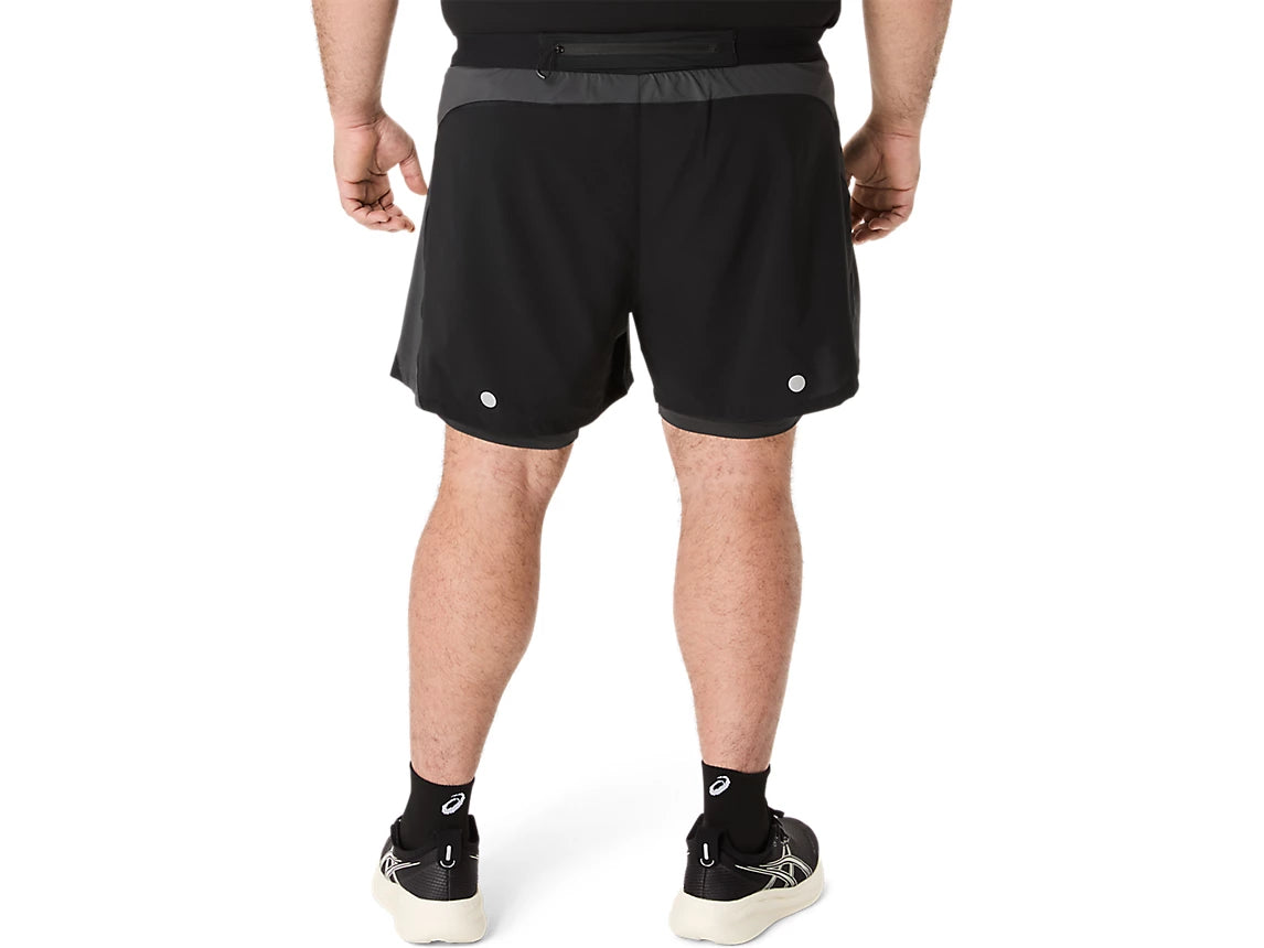Asics short 2 en 1 road