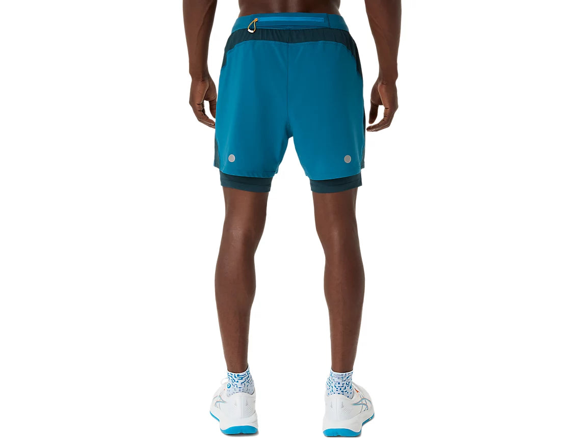 Asics short 2 en 1 road