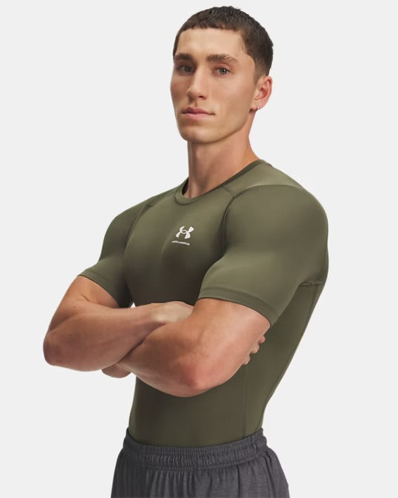 Tee Shirt Compression Under Armour kaki