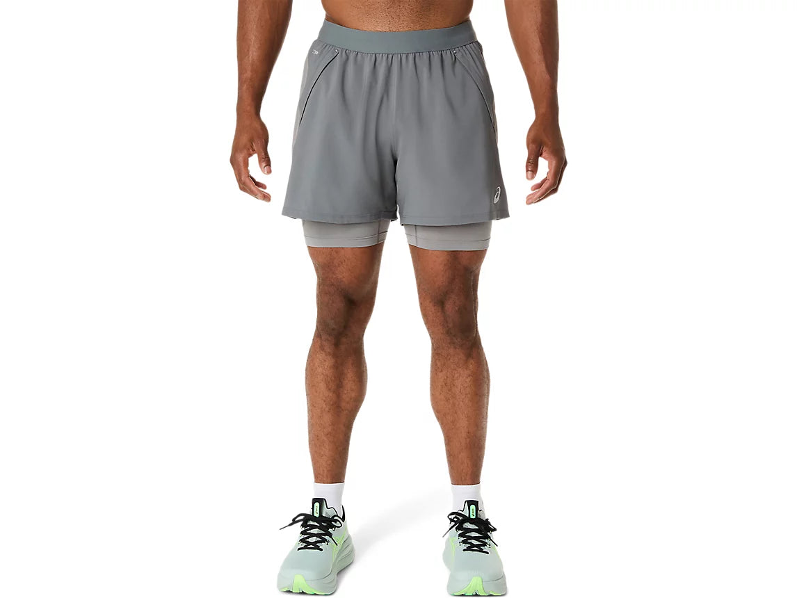 Asics short 2 en 1 road