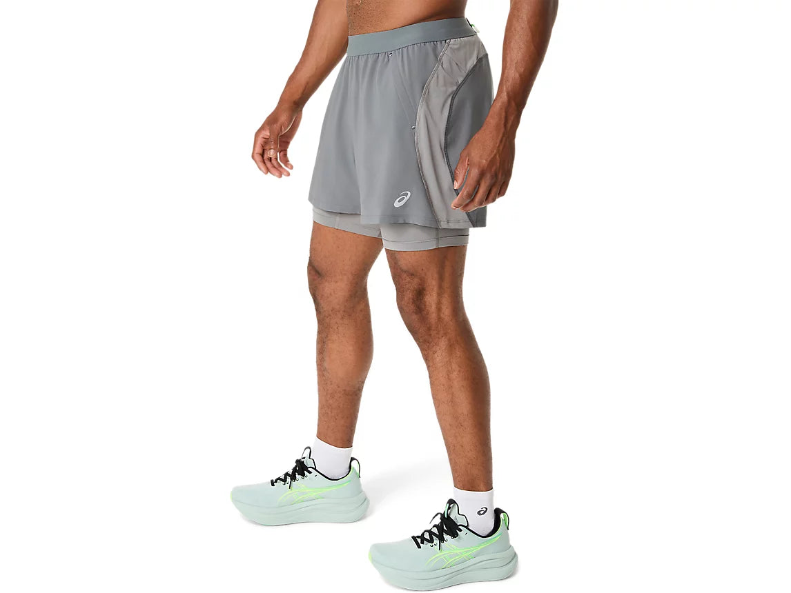 Asics short 2 en 1 road