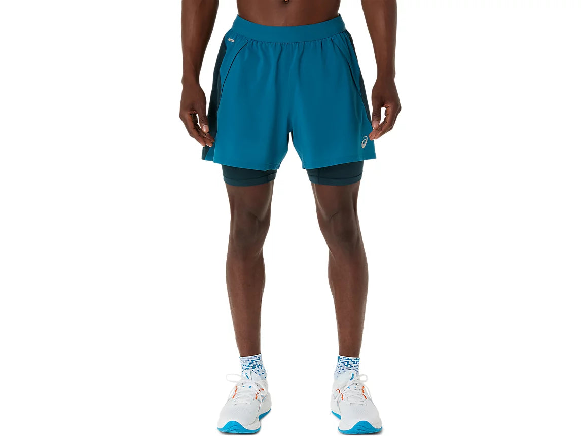 Asics short 2 en 1 road